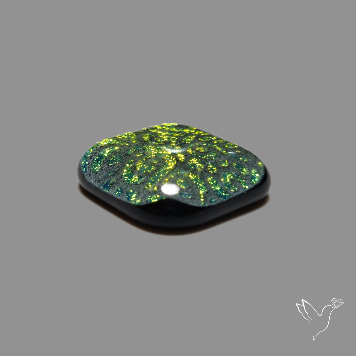 Dichroic Glass Doublet Mandala Inlay