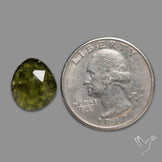 Rose Cut Vesuvianite (Raw Back)