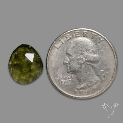 Rose Cut Vesuvianite (Raw Back)