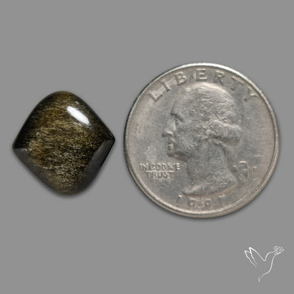 Goldsheen Obsidian Cabochon