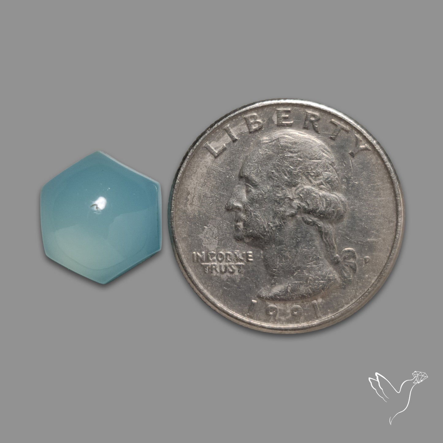 High Dome Aqua Chalcedony