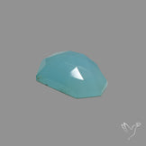 Rose Cut Aqua Chalcedony