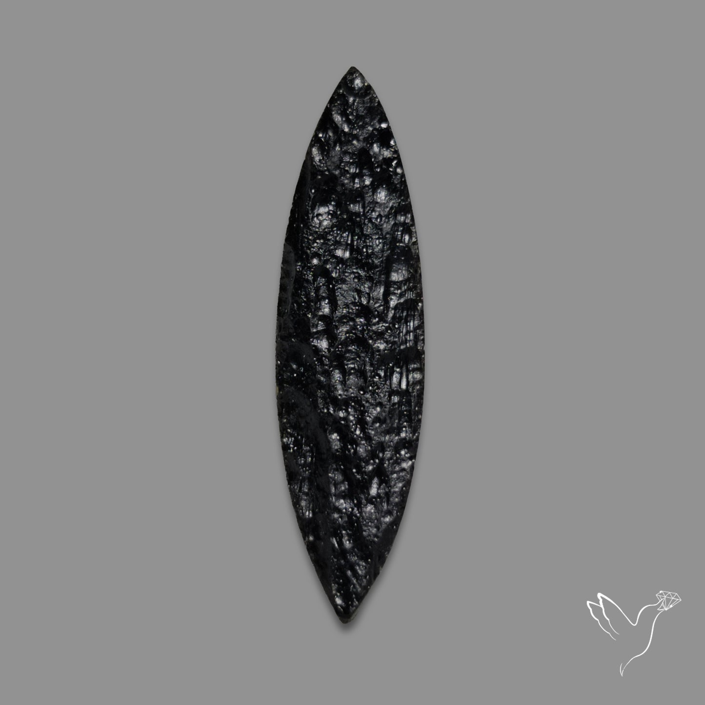 Indochinite Tektite Raw Faced