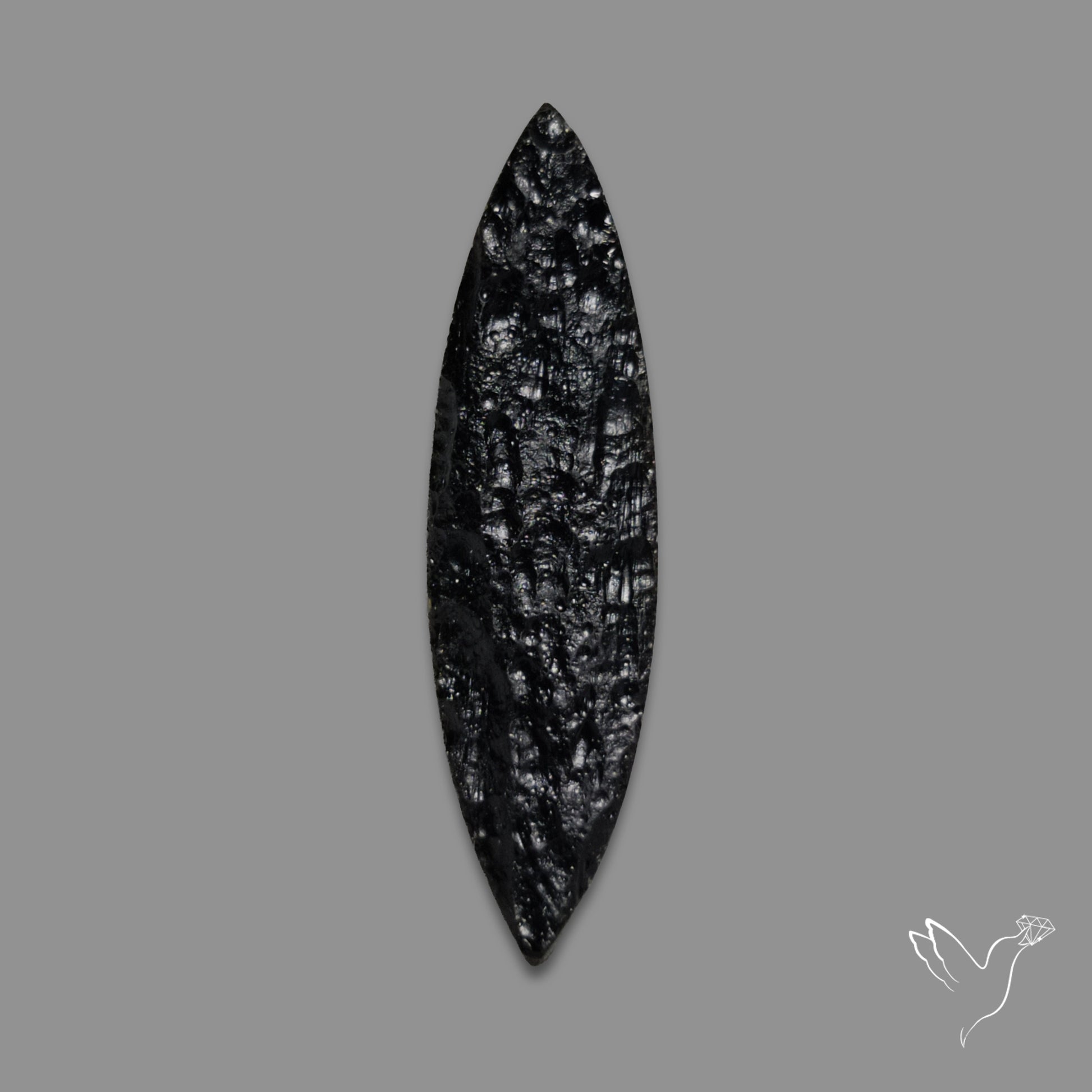 Indochinite Tektite Raw Faced