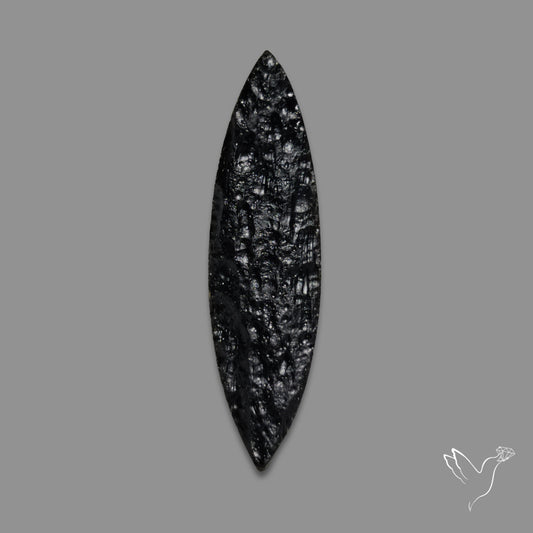 Indochinite Tektite Raw Faced