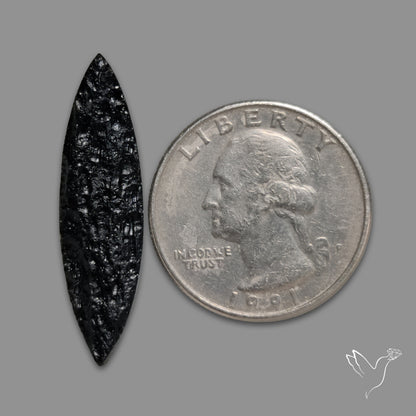 Indochinite Tektite Raw Faced