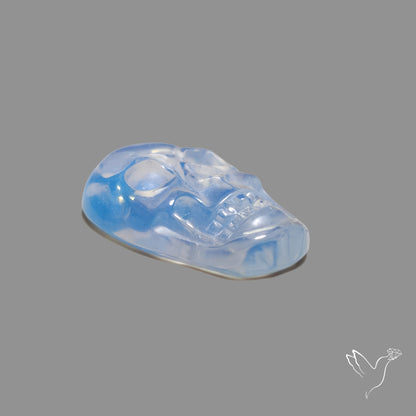 Opalite Skull Carving