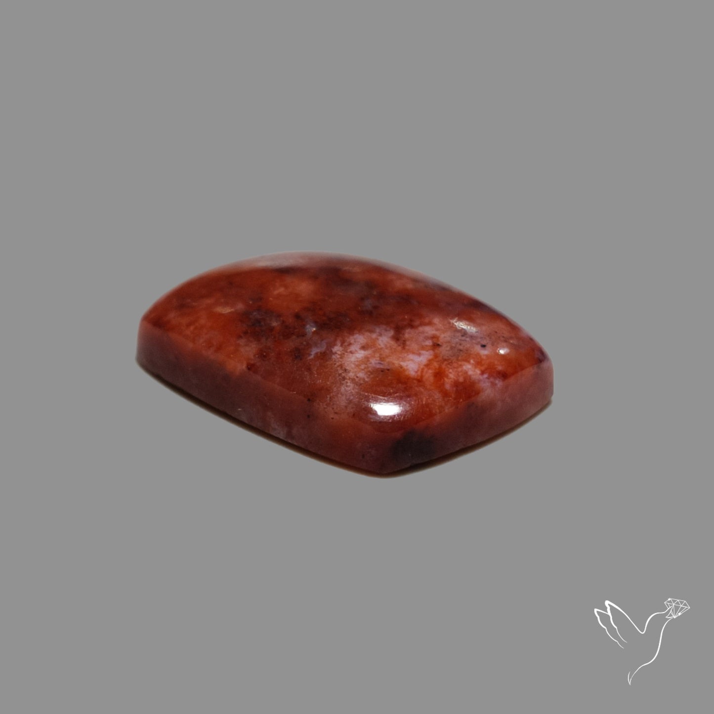 Red Petrified Wood Cabochon