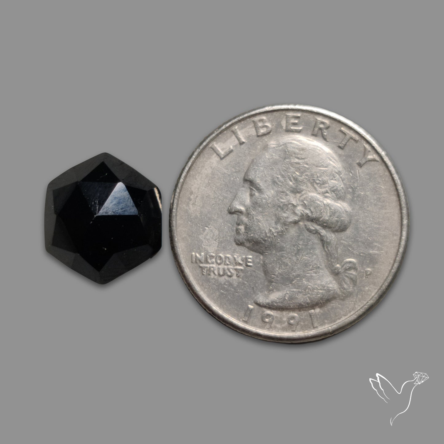 Rose Cut Black Spinel