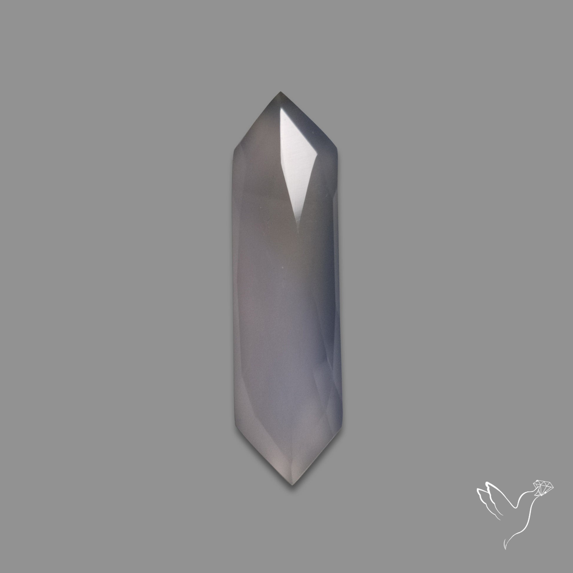 Rose Cut Blue Chalcedony