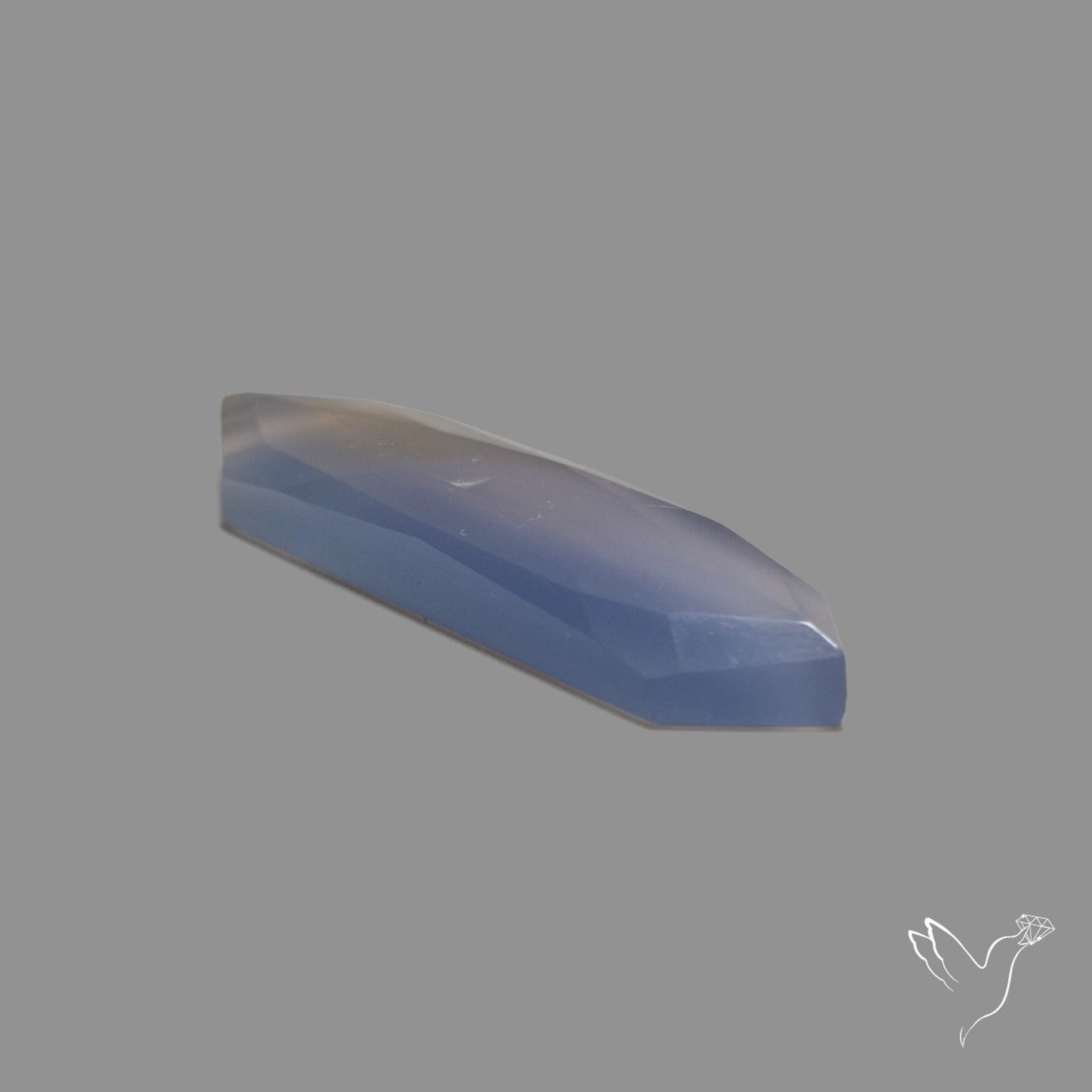 Rose Cut Blue Chalcedony
