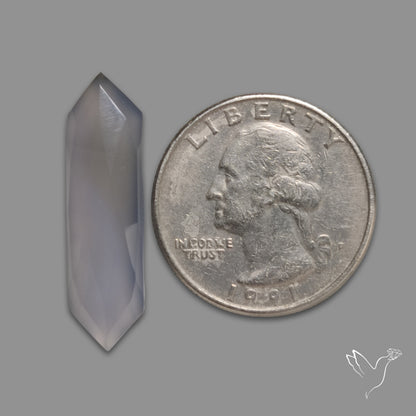 Rose Cut Blue Chalcedony