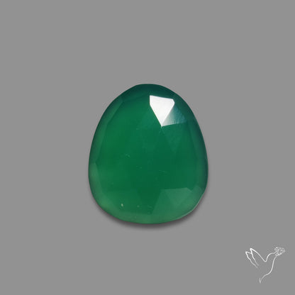 Rose Cut Chrome Chalcedony