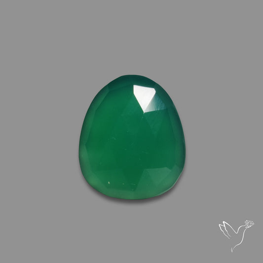 Rose Cut Chrome Chalcedony