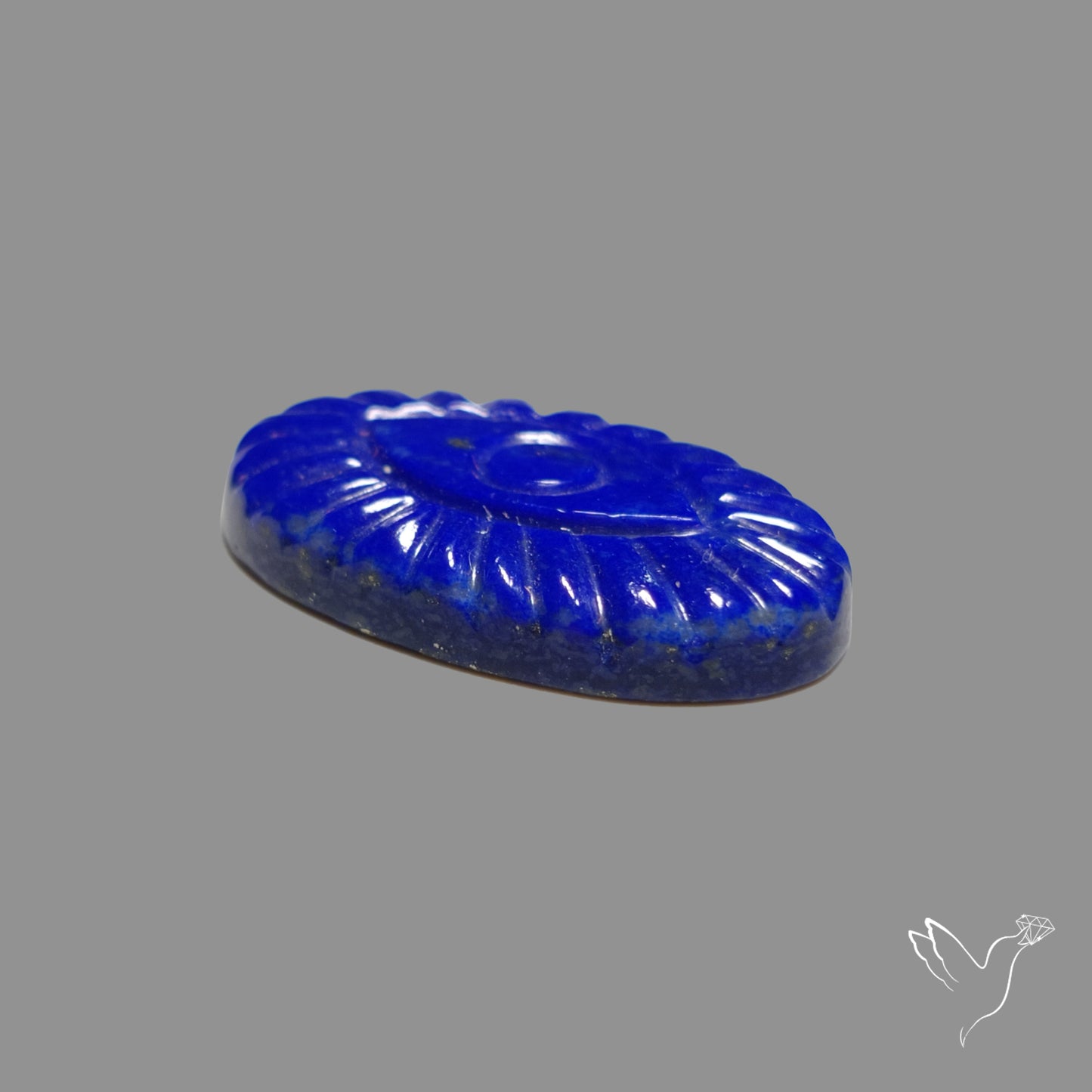 Lapis Lazuli Evil Eye Carving