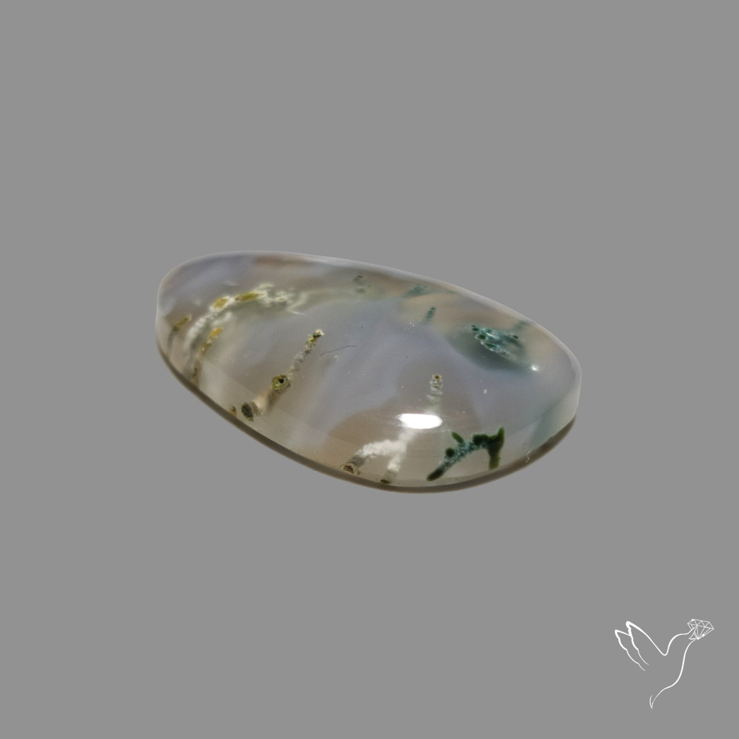 White Horse Canyon Moss Agate Cabochon