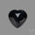 Rose Cut Black Onyx Heart