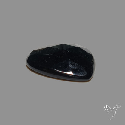 Rose Cut Black Onyx Heart