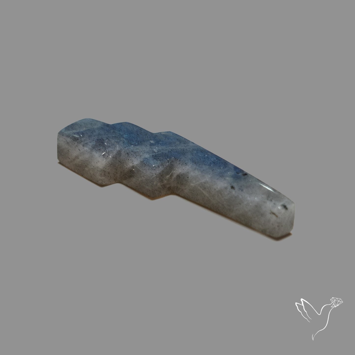 Blue Labradorite Lightning Bolt