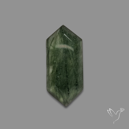 Step Cut Green Rutilated Quartz