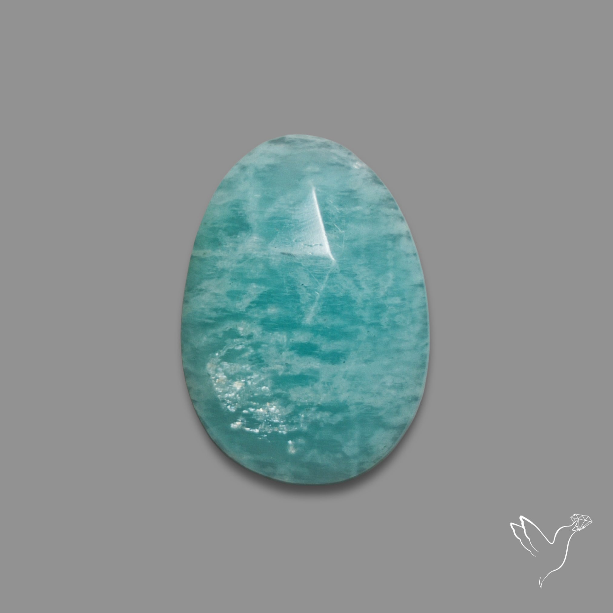 Amazonite | Rose Cut Peruvian Amazonite (17X12X3 mm) | Gemstones For Sale