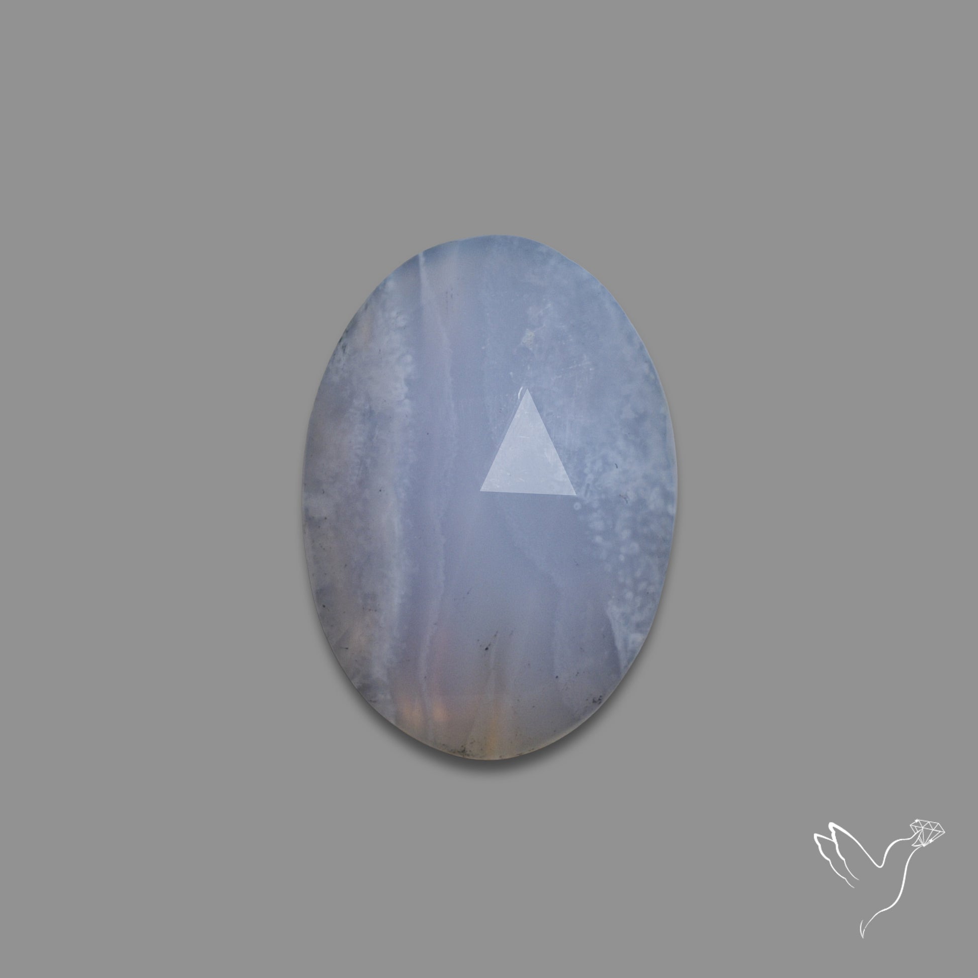 Rose Cut Blue Lace Agate