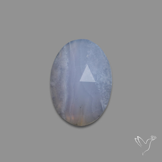 Rose Cut Blue Lace Agate