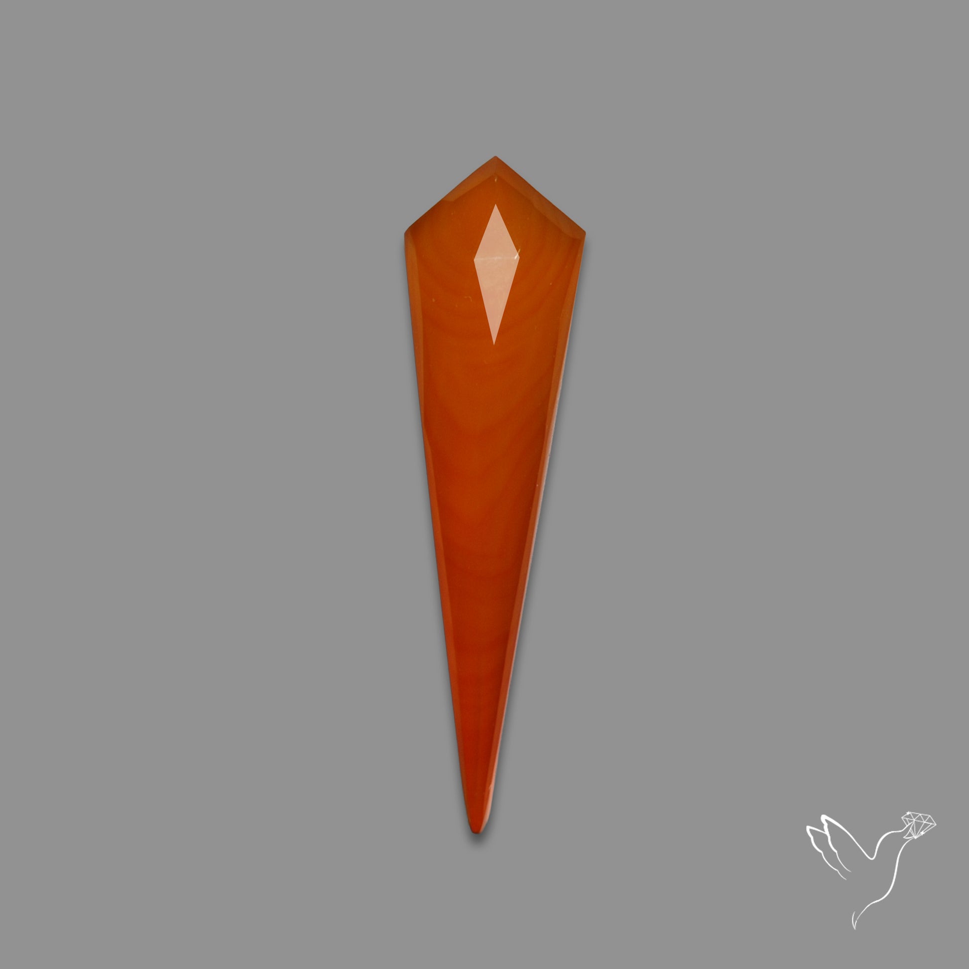 Step Cut Carnelian Agate