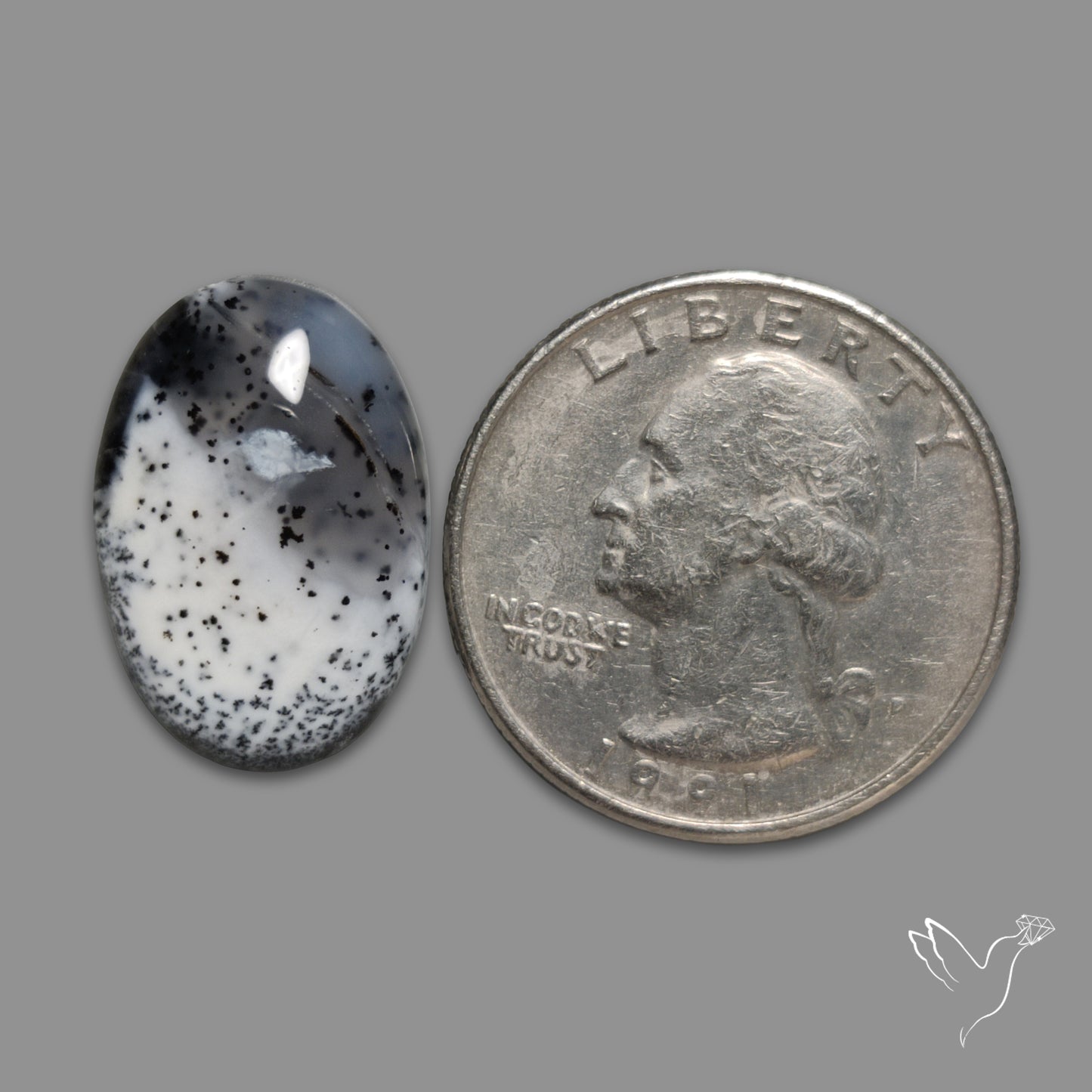 Dendritic Agate Cabochon