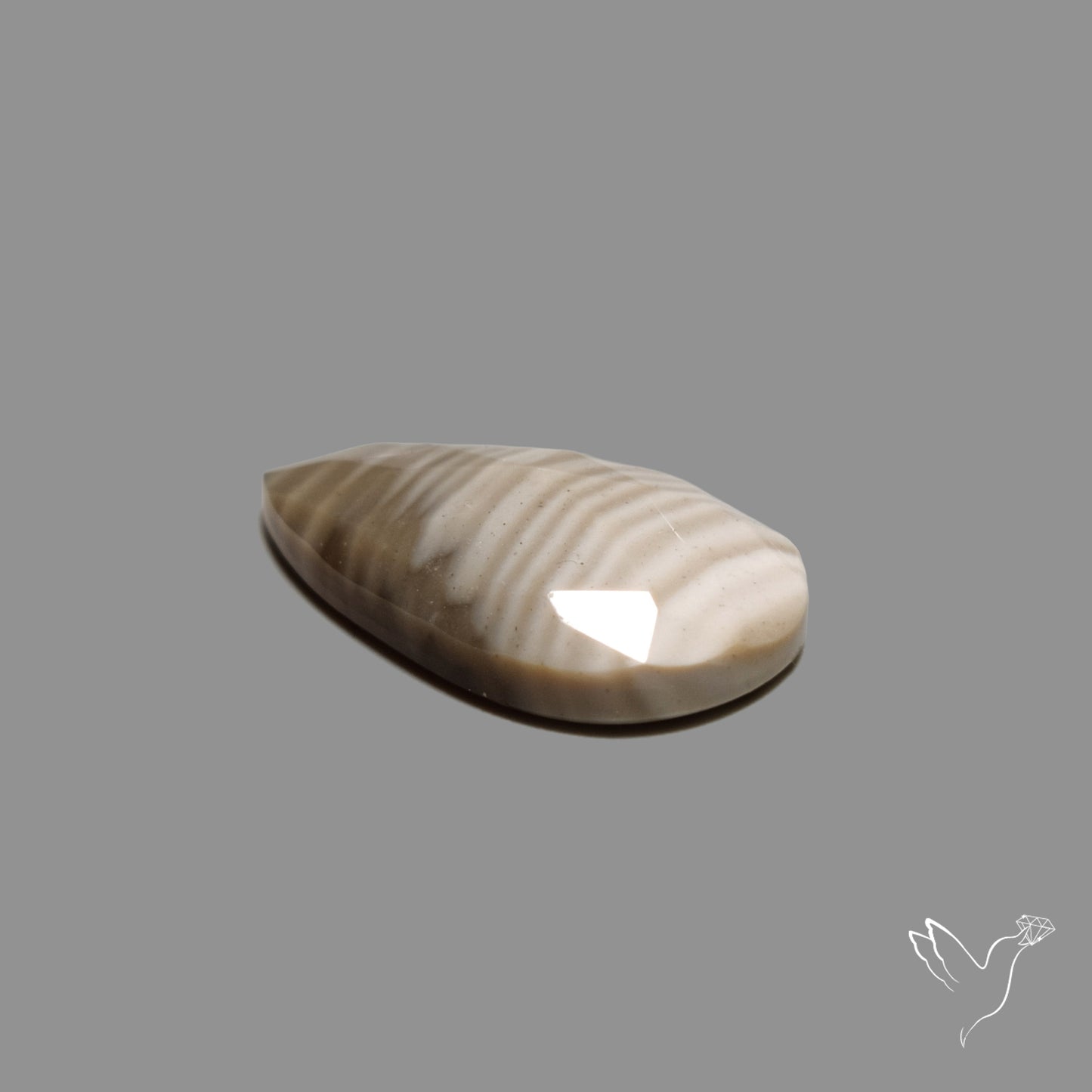 Rose Cut Flint Stone