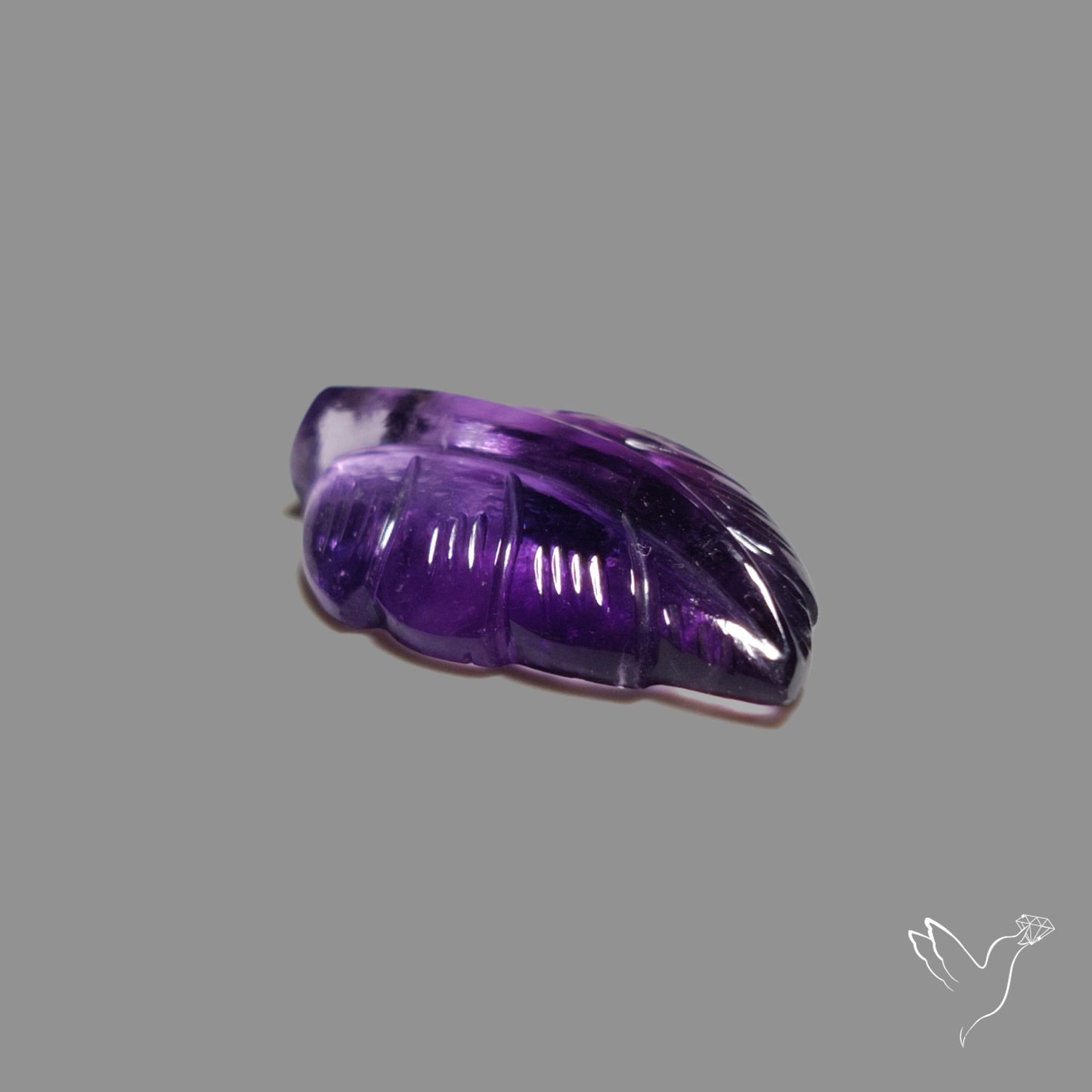 Amethyst Leaf Carving