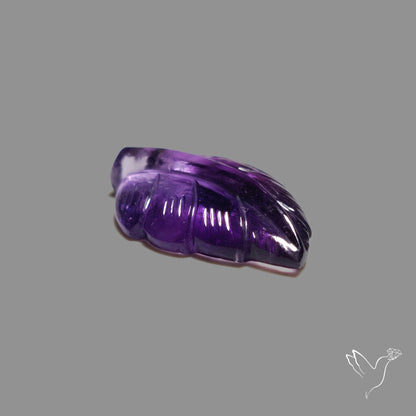 Amethyst Leaf Carving