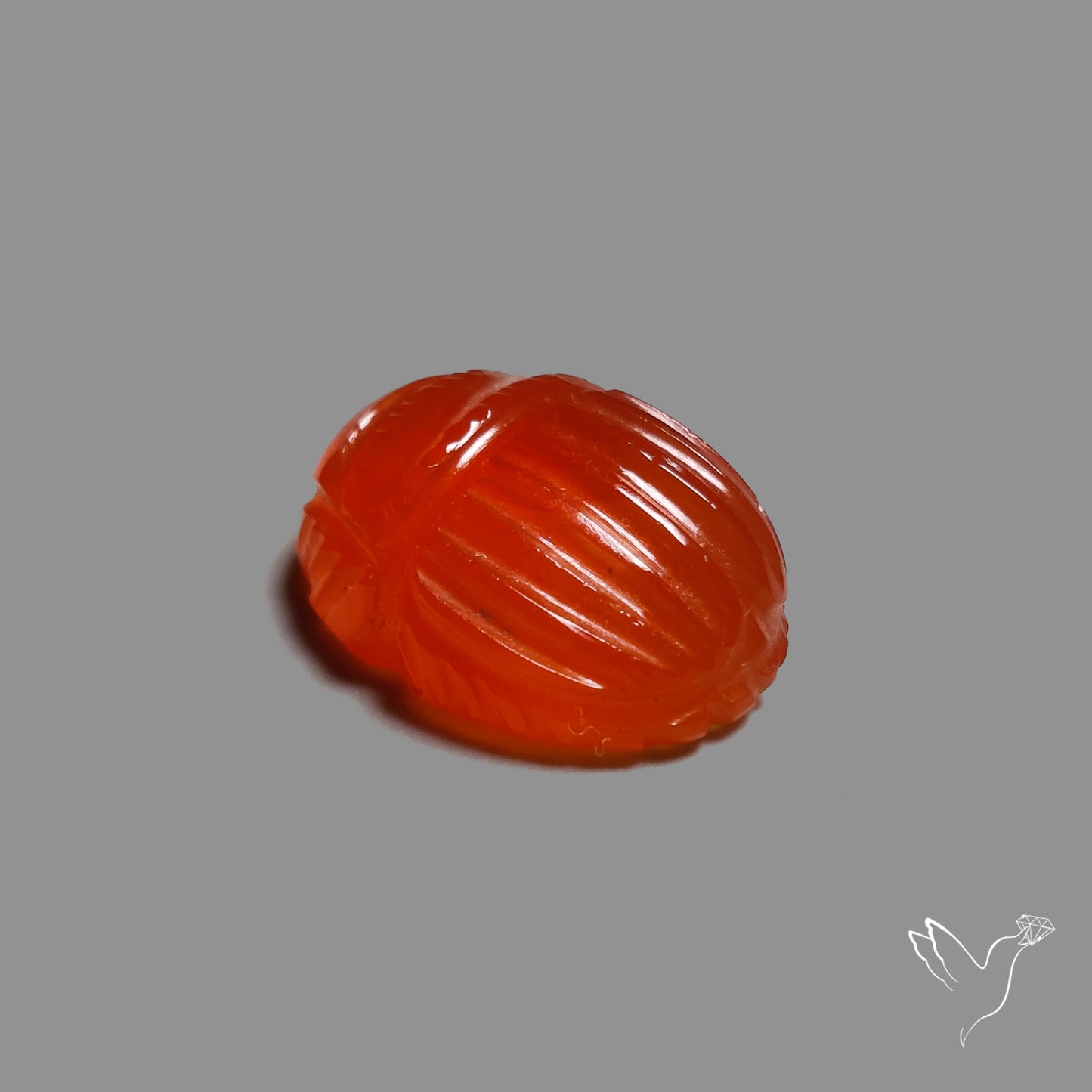 Carnelian Agate Beetle Carving