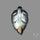 Himalayan Quartz With Black Mother Of Pearl Doublet Leaf Carving