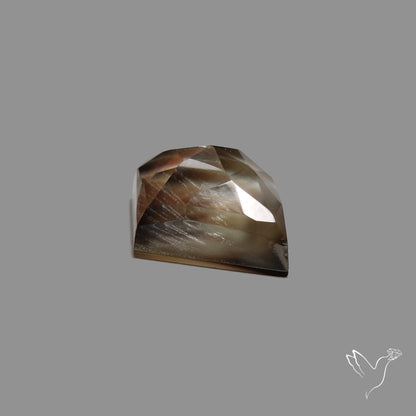 Rose Cut Himalayan Quartz With Mother Of Pearl Doublet