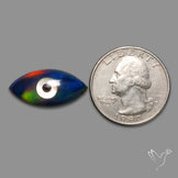 Mother Of Pearl Inlay Aurora Opal Evil Eye Doublet