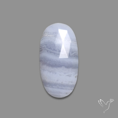 Rose Cut Blue Lace Agate