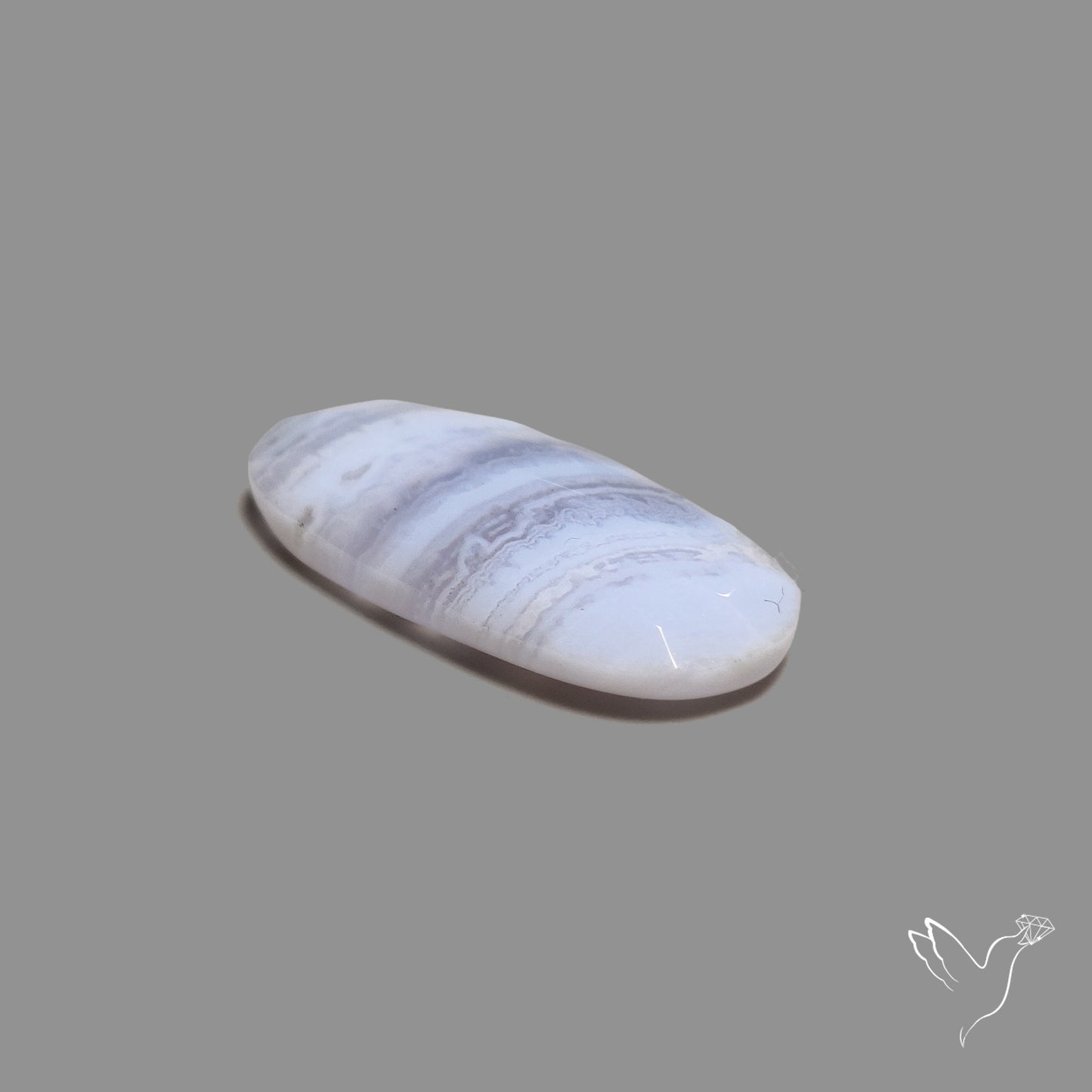 Rose Cut Blue Lace Agate