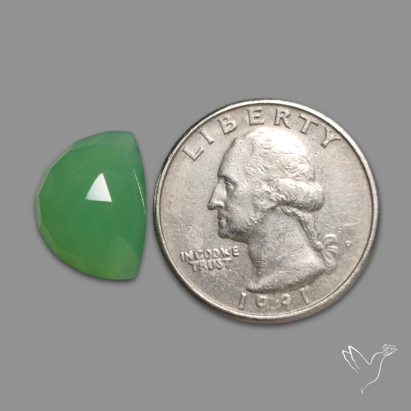 Rose Cut Gemmy Chrysoprase