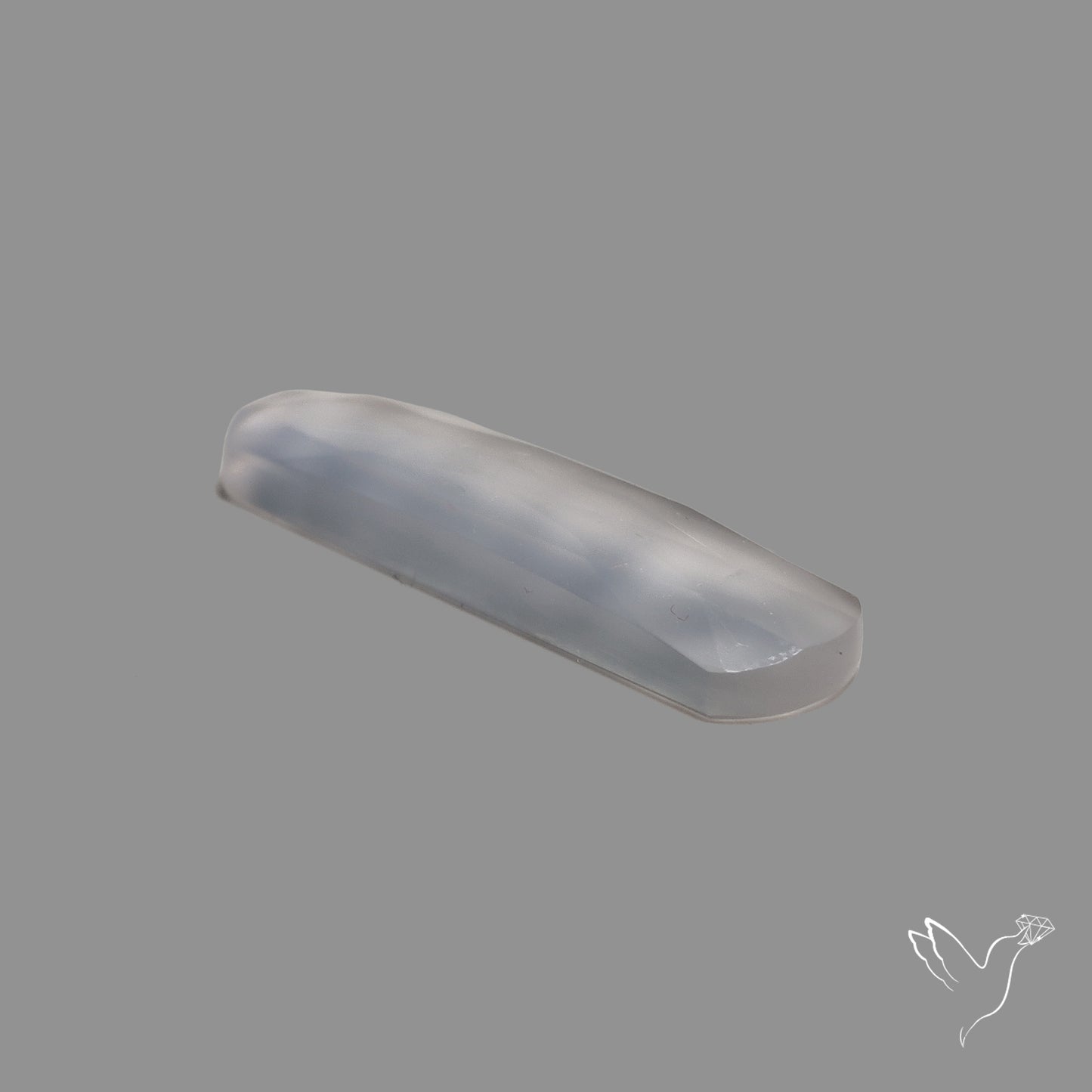 Rose Cut Namibian Blue Chalcedony