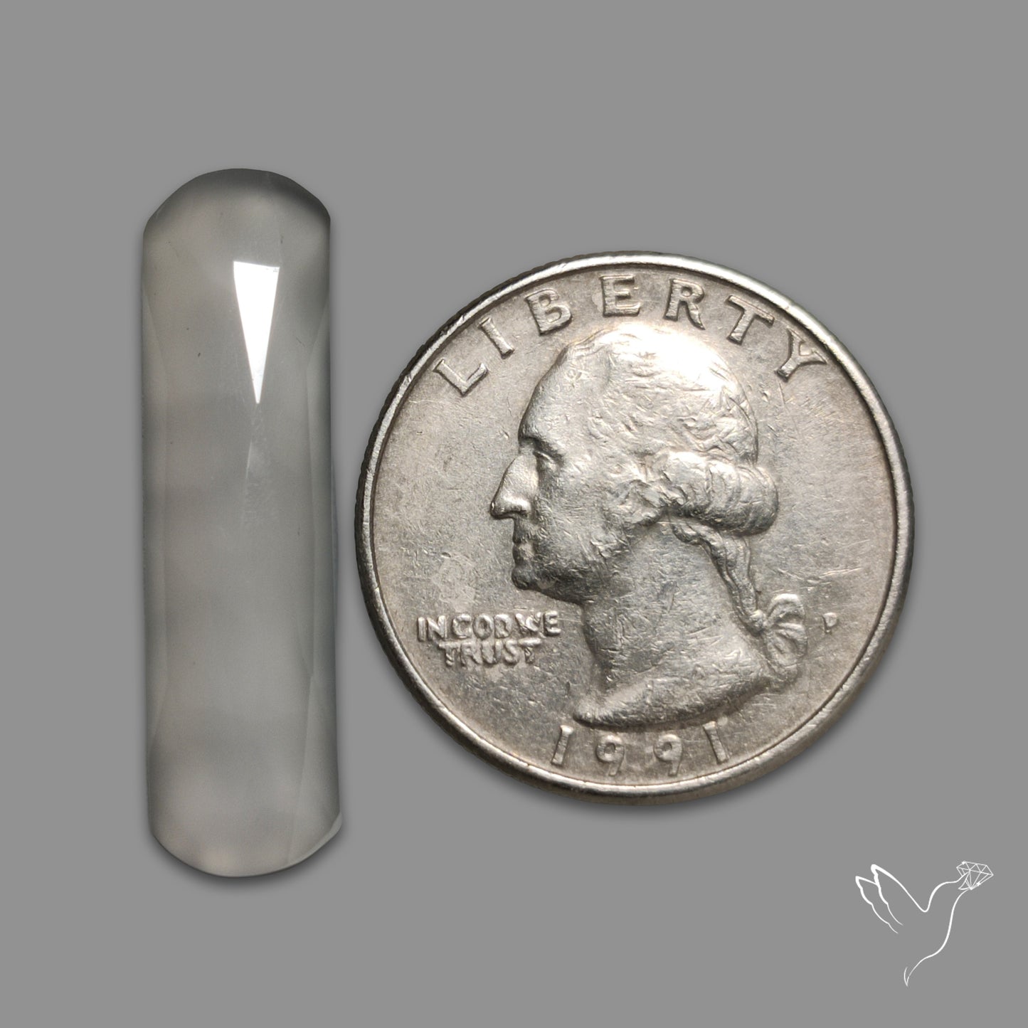Rose Cut Namibian Blue Chalcedony