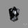 Rose Cut Snowflake Obsidian