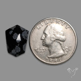 Rose Cut Snowflake Obsidian
