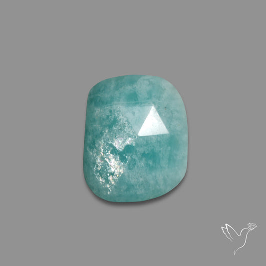 Rose Cut Amazonite Silver flash
