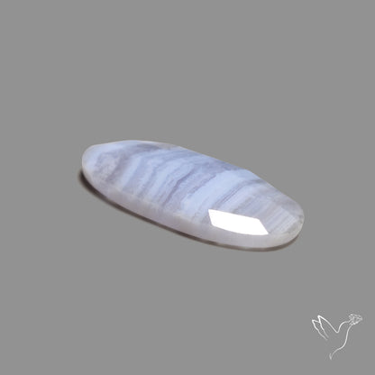 Rose Cut Blue Lace Agate