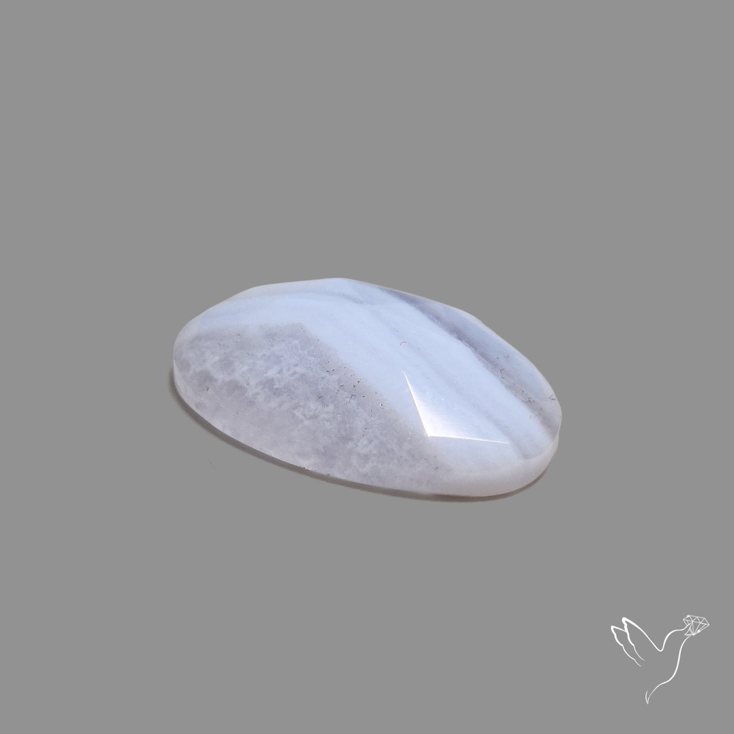 Rose Cut Blue Lace Agate