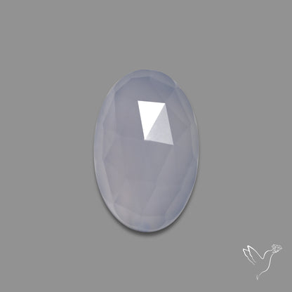 Rose Cut Namibian Blue Chalcedony