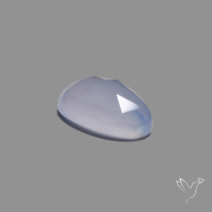 Rose Cut Namibian Blue Chalcedony