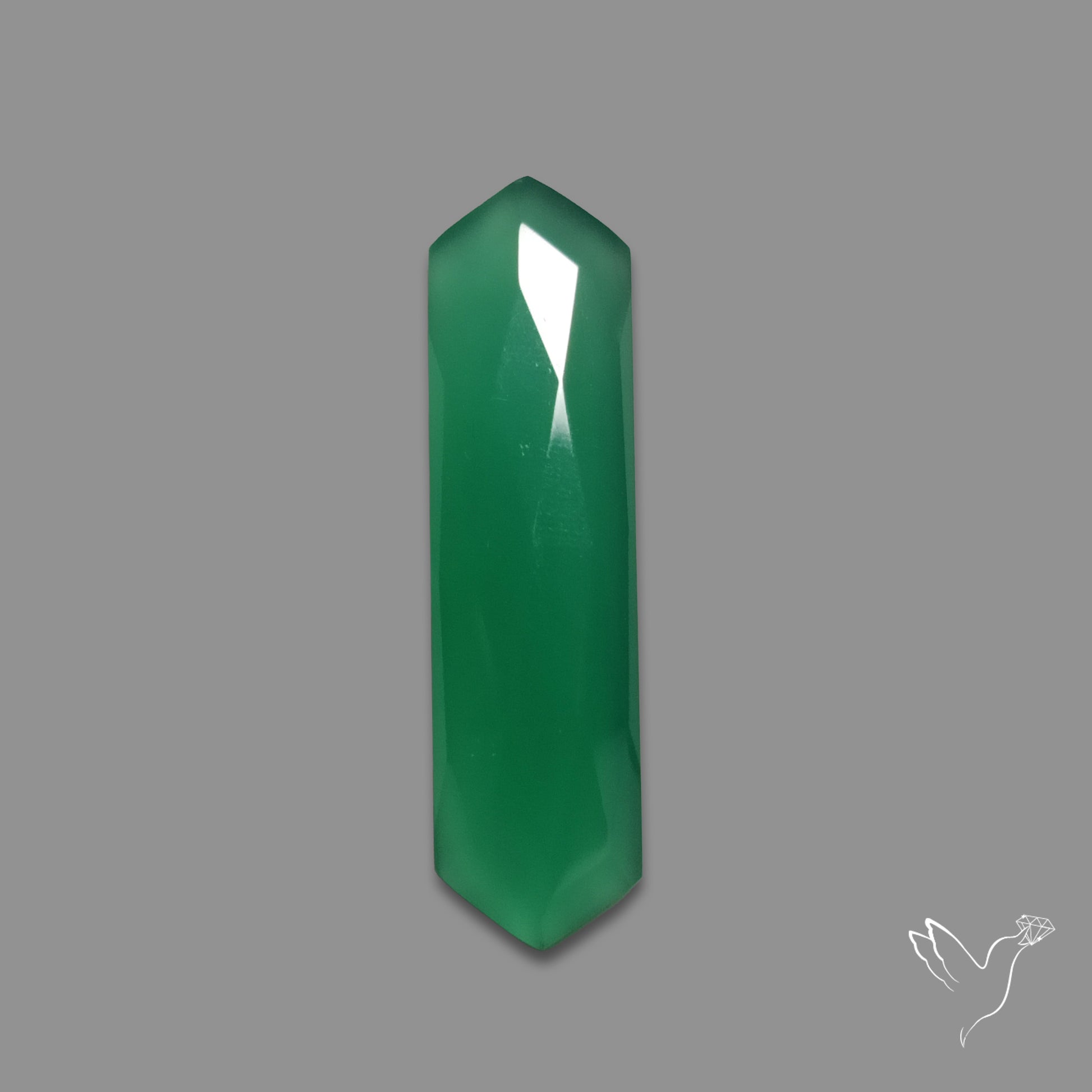 Rose Cut Chrome Chalcedony