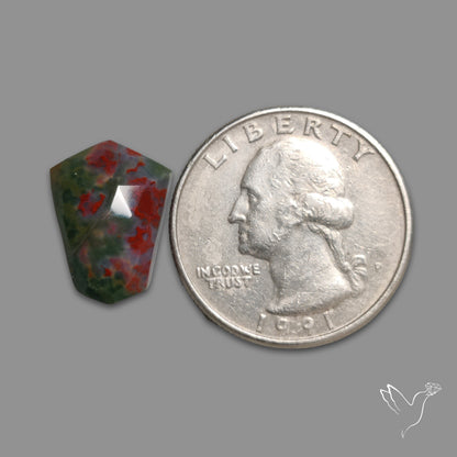 Rose Cut Bloodstone